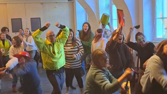 Studierendengruppe in Action